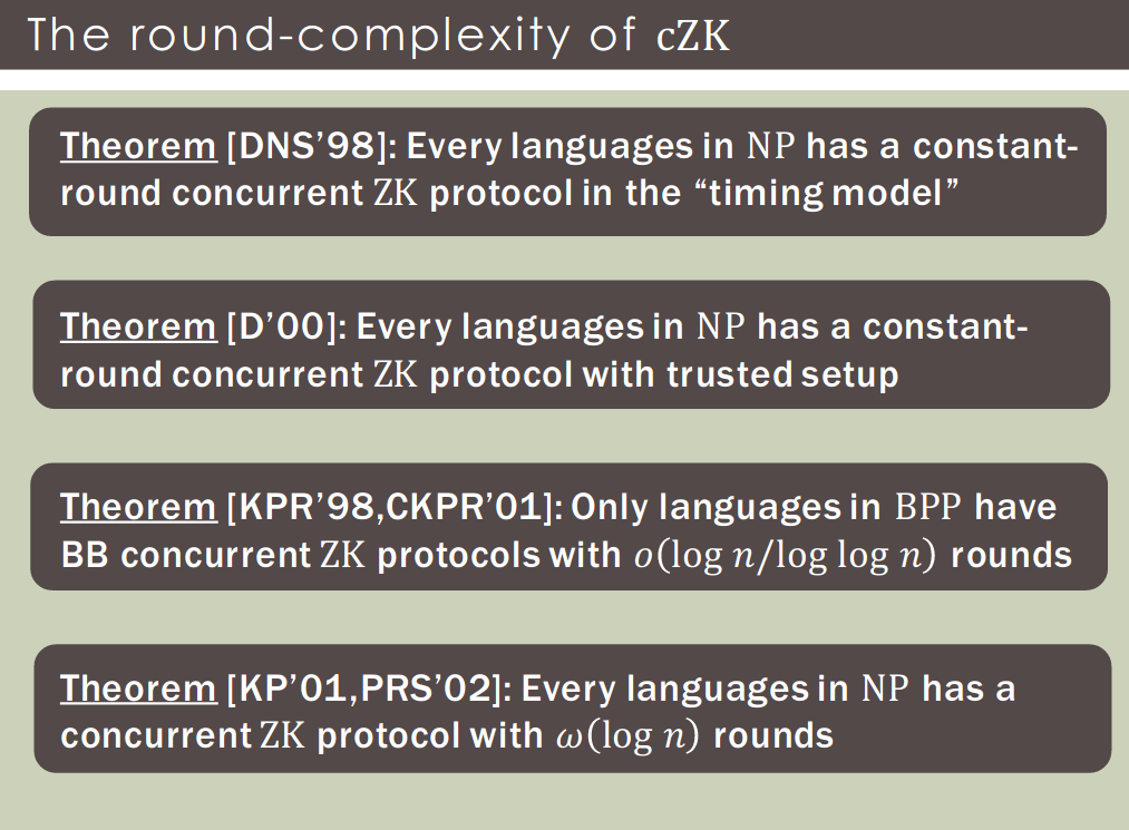 RoundComplexityOfCZK